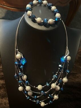 Necklace, Earrings, & Bracelet  Set